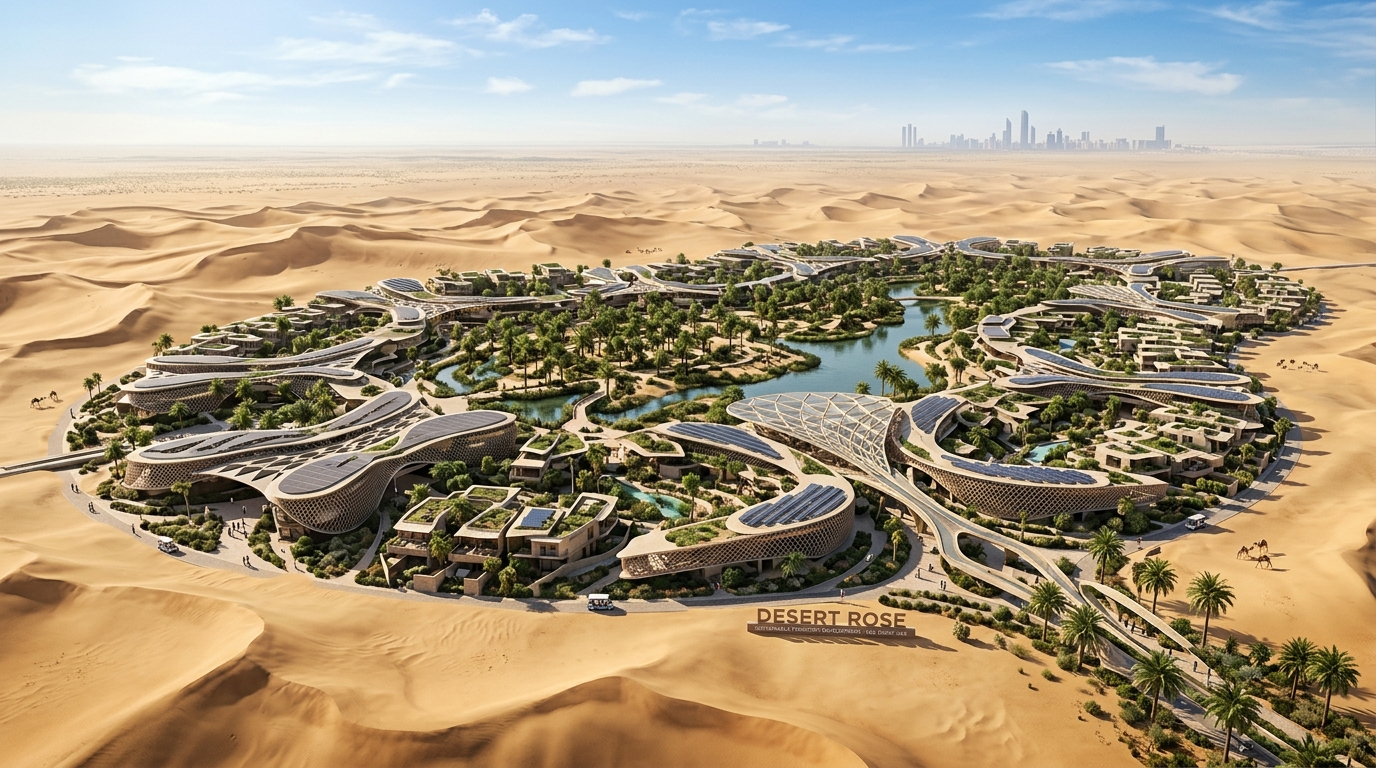 Abu Dhabi Desert Render